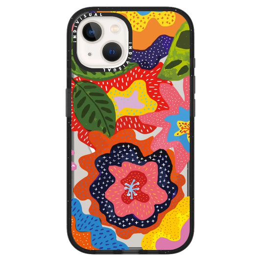 Folk Art Style Colorful Floral Illustration Phone Case_ iPhone Ultra-MagSafe Case [1498841]