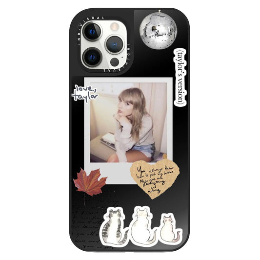 T.S Cats and Maple Leaf Phone Case_Clear Impact Phone Case [1014194]