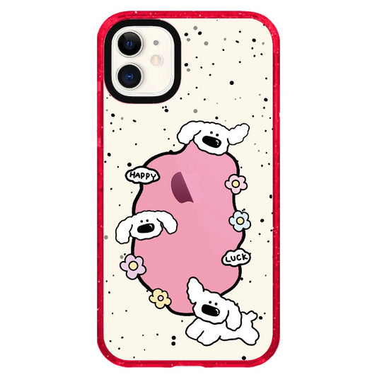 Happy White Puppy_iPhone Clear Impact Case Limited  [1503081]