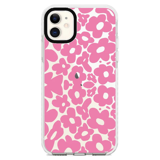 Classic Pink Floral Pattern Phone Case_iPhone Clear Impact Case [1495315]