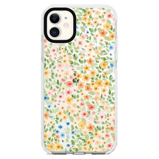 Colorful Floral Pattern Phone Case_iPhone Clear Impact Case [1495224]