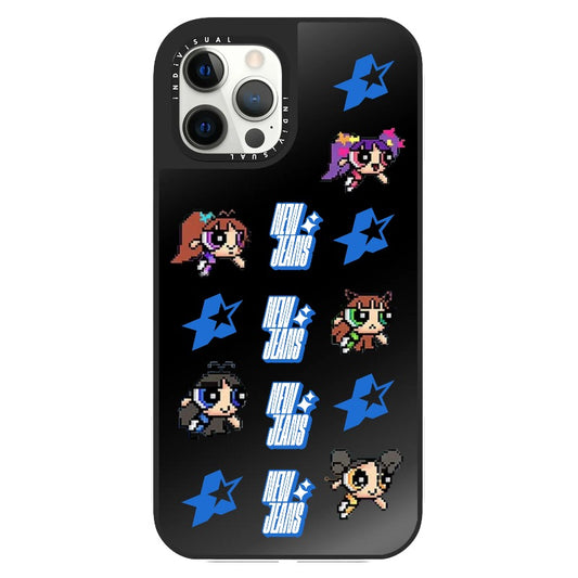 New Jeans Pixel Style Powerpuff Girls Phone Case_Clear Impact Phone Case [1267570]