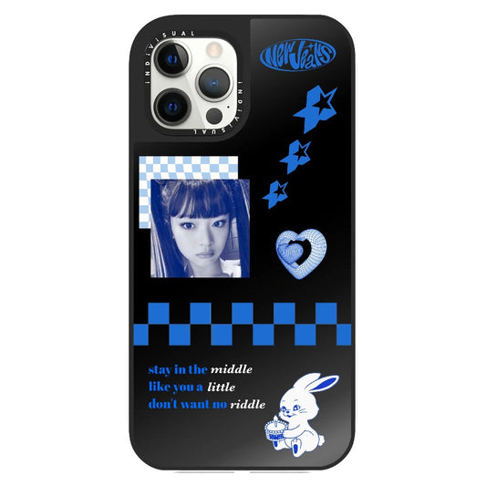 New Jeans Hanni Inspired Blue Phone Case_Clear Impact Phone Case [1257461]