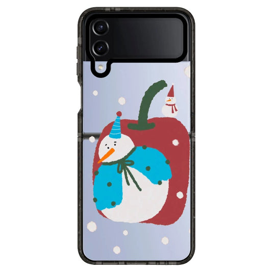 Christmas Themed Snowman with Apple Phone Case_Samsung Z Flip [1475313]