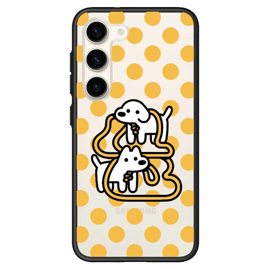 Yellow Spotted Puppy_Samsung case [1600218]