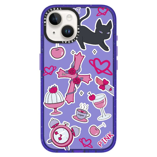 Pink Cross and Black Cat_iPhone Ultra-Impact Case [1502179]