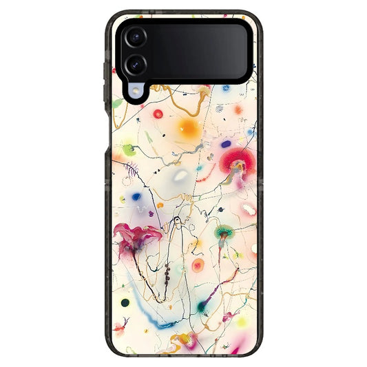 Contemporary Art Inspired Colorful Strokes Phone Case_Samsung Z Flip [1505102]