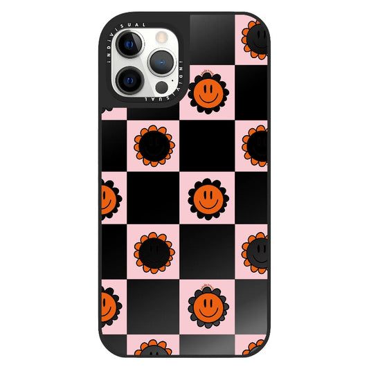 Happy Face Checkerboard Print_Clear Impact Phone Case [1523881]