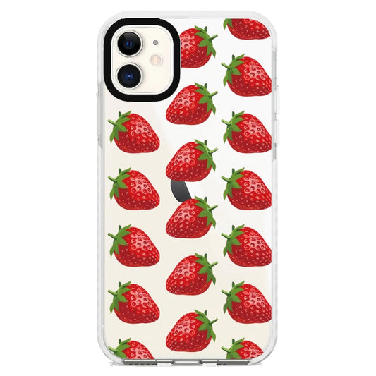 Strawberry Pattern 2 Phone Case_iPhone Clear Impact Case [1495245]