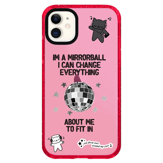 Mirror Ball Theme Cute Doodle Phone Case_iPhone Clear Impact Case Limited  [1267325]