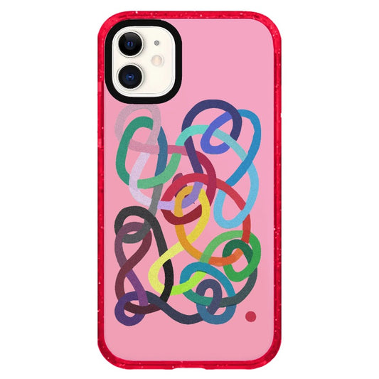 Abstract Colorful Threads Phone Case_iPhone Clear Impact Case Limited  [1459658]