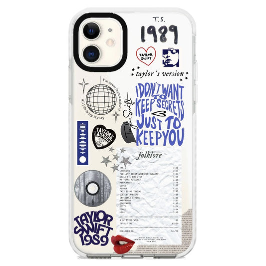 T.S 1989 EP Theme Phone Case_iPhone Clear Impact Case [67490]