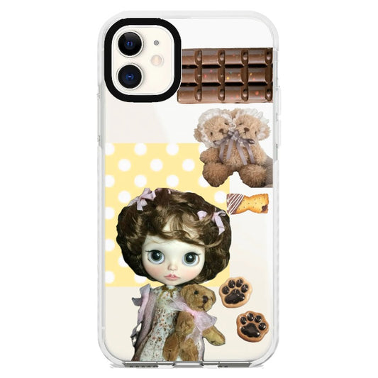 Blythe doll chocolates teddybear 🧸_iPhone Clear Impact Case [1506625]