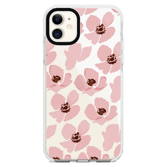 Peach Blossom Pattern Phone Case_iPhone Clear Impact Case [1495293]