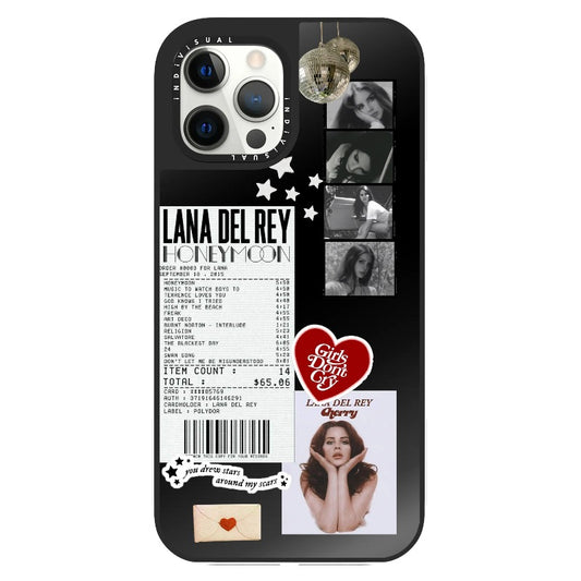 Lana Del Rey Honey Moon Receipt and Mirror Ball Phone Case_Clear Impact Phone Case [1475398]