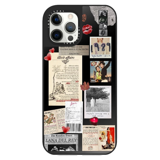 T.S and Lana Del Rey French Aesthetic Phone Case_Clear Impact Phone Case [1269542]