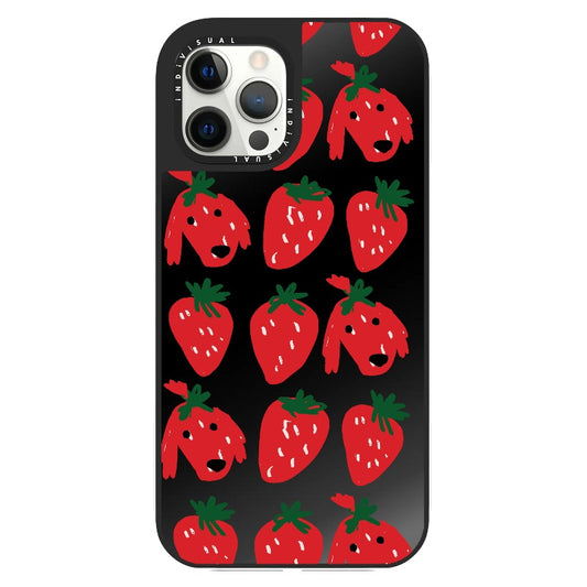 Strawberry Puppy Pattern Phone Case_Clear Impact Phone Case [1506960]