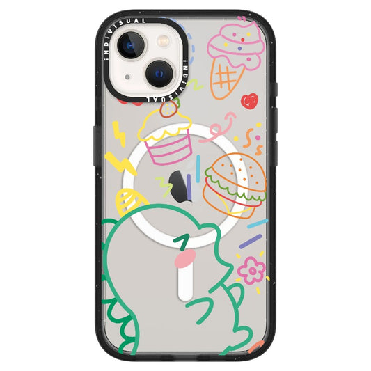 Ice Cream Lover Monster Neon Color Line Drawing Phone Case_ iPhone Ultra-MagSafe Case [1503687]