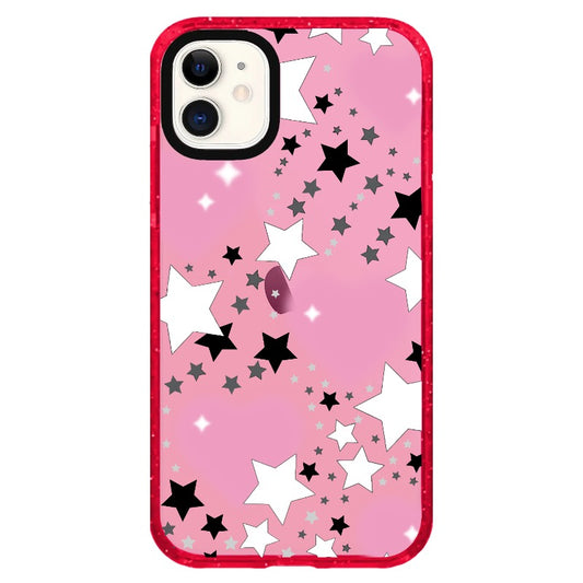 Stars and Hearts Pattern Phone Case_iPhone Clear Impact Case Limited  [1584943]