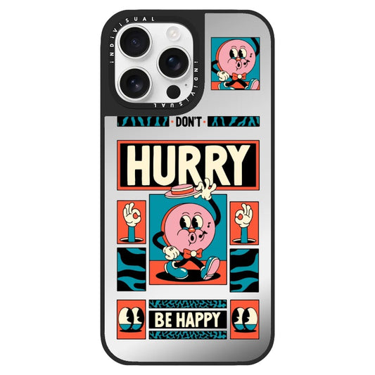 "Don't Hurry Be Happy" Poster Phone Case_Clear Impact Phone Case [1587852]