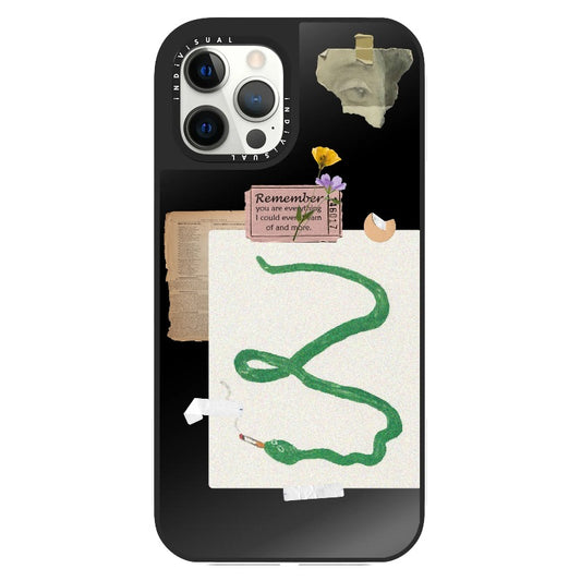 Cute Snake Poster Collage Phone Case_Clear Impact Phone Case [1448066]