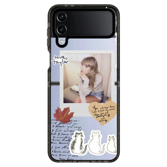 T.S Cats and Maple Leaf Phone Case_Samsung Z Flip [1014194]