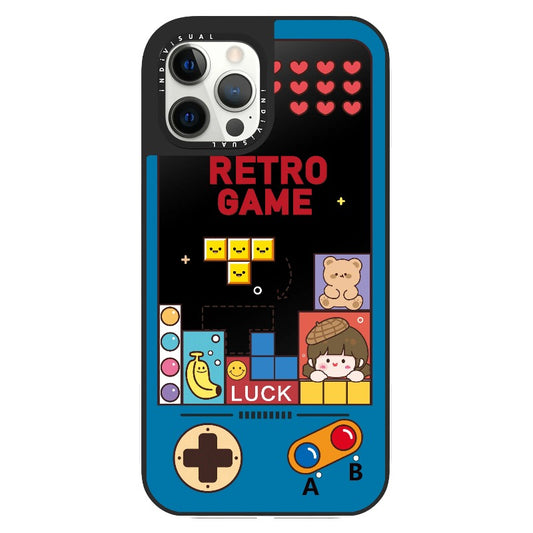 Vintage Game Tris Inspired Cartoon Phone Case_Clear Impact Phone Case [1594647]