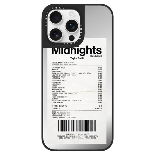 T.S Midnights Receipt Phone Case_Clear Impact Phone Case [1505129]