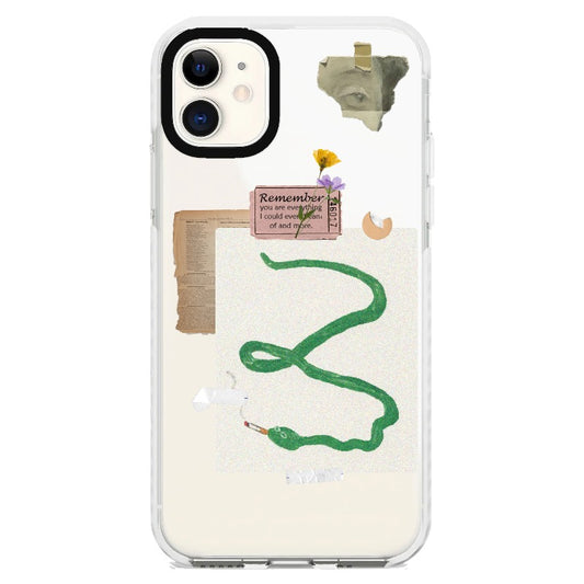 Cute Snake Poster Collage Phone Case_iPhone Clear Impact Case [1448066]