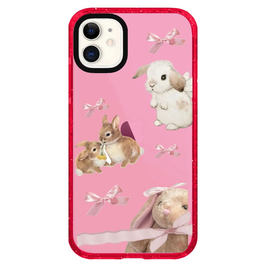 Bunny case | ‘Bunnies and ribbons_iPhone Clear Impact Case Limited  [597555]