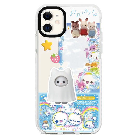 Ghost Kitty Cloud_iPhone Clear Impact Case [1483941]