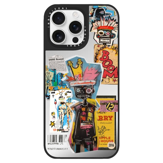 AI Generated Basquiat Inspired Collage Phone Case_Clear Impact Phone Case [1446183]