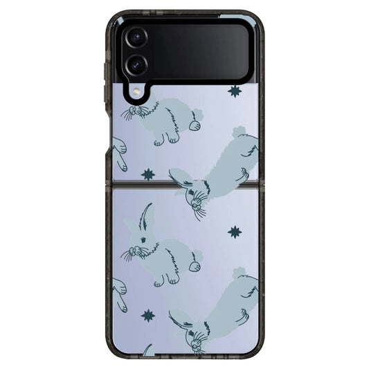 Blue Rabbits Pattern_Samsung Z Flip [1495311]