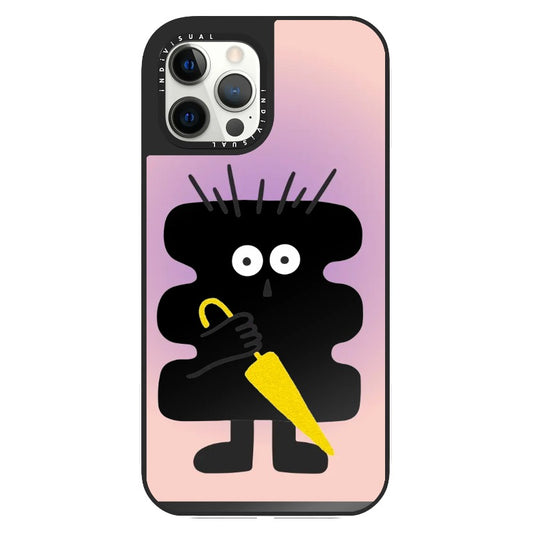 Purple Monster and Umbrella Phone Case_Clear Impact Phone Case [1459653]