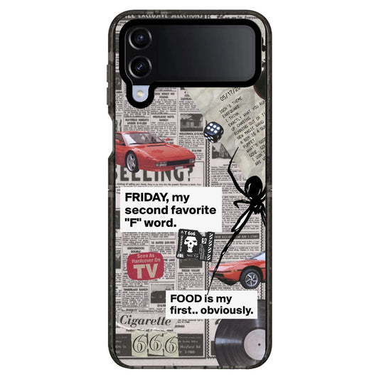 Friday Mood Meme Case for iPhone_Samsung Z Flip [1289188]