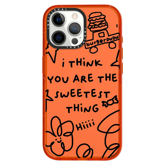 Cute Doodle "I Think You Are The Sweetest Thing"_iPhone Ultra-Impact Case [1503016]