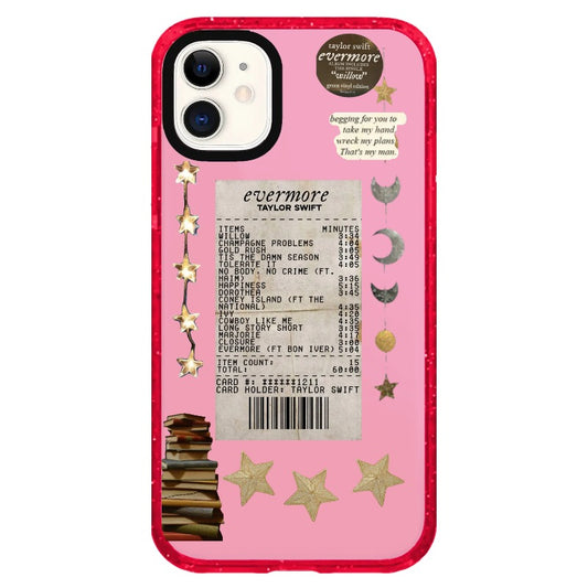 Taylor Swift Evermore Golden Star and Moon Phone Case_iPhone Clear Impact Case Limited  [1270040]