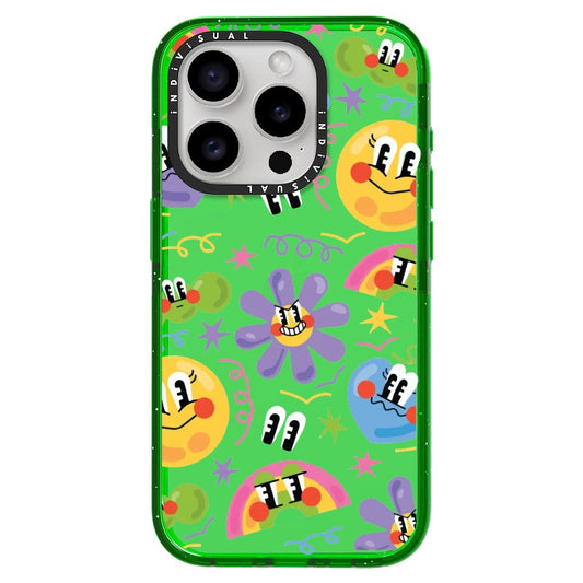 Smiley Flowers and Suns Cartoon Style Phone Case_iPhone Ultra-Impact Case [1459620]