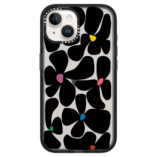 Black Floral Pattern Phone Case_iPhone Ultra-Impact Case [1503078]