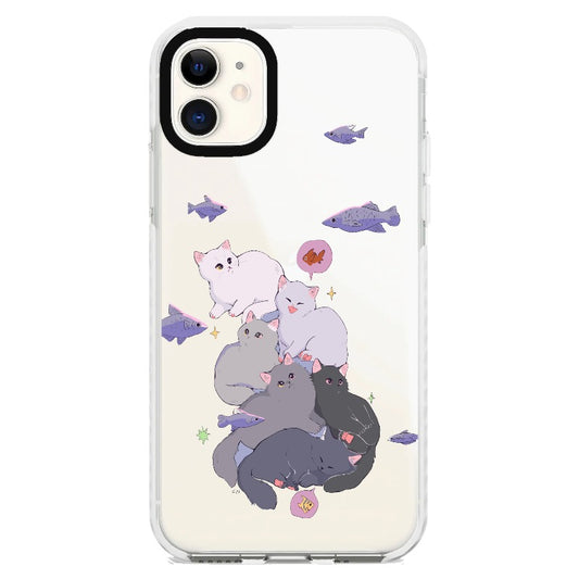 Cat Fish Dream_iPhone Clear Impact Case [1612264]