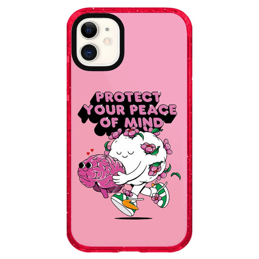 "Protect Your Peace of Mind"_iPhone Clear Impact Case Limited  [1607261]
