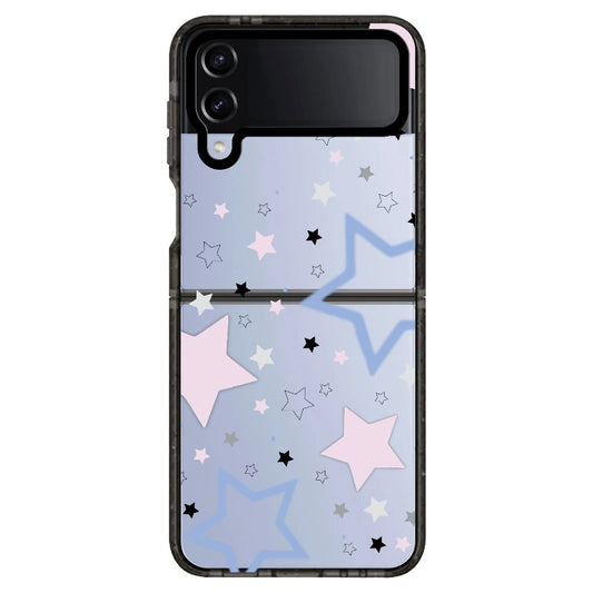 Pink, Blue and Black Stars_Samsung Z Flip [1506968]