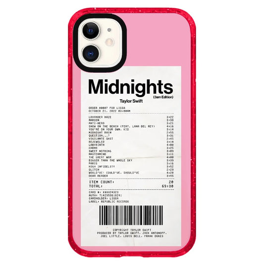 T.S Midnights Receipt Phone Case_iPhone Clear Impact Case Limited  [1505129]