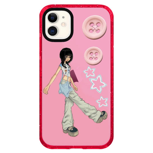 Pink button 🍥_iPhone Clear Impact Case Limited  [1465310]