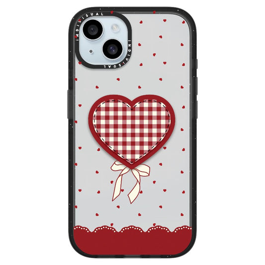 "Be Fearless" Heart, Lace and Polka Dots Phone Case_iPhone Ultra-Impact Case [1503684]