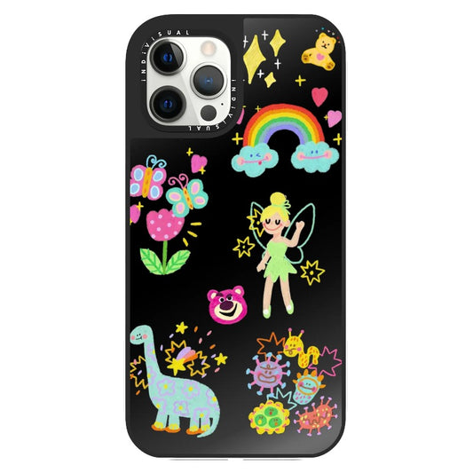 Crayon Style Fairy Tale Theme Phone Case_Clear Impact Phone Case [1459739]