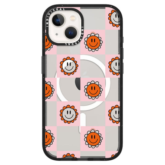 Happy Face Checkerboard Print_ iPhone Ultra-MagSafe Case [1523881]