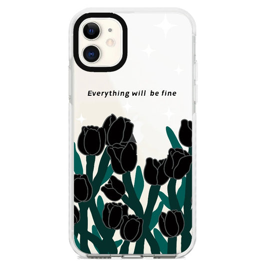 Black Roses "Everything Will Be Fine"_iPhone Clear Impact Case [1503076]