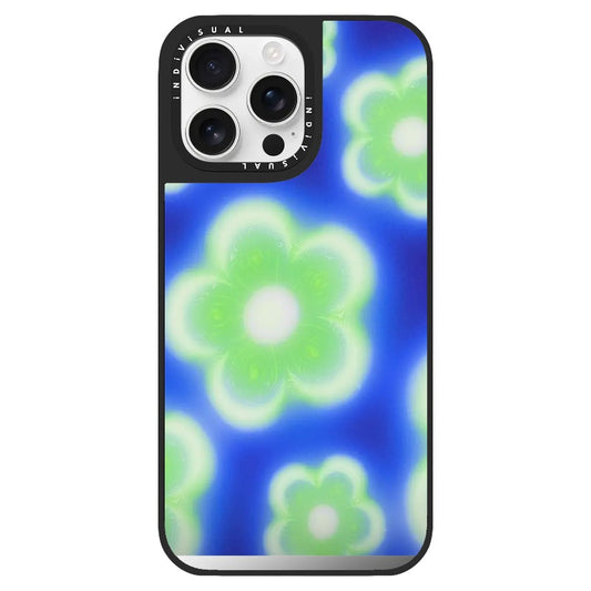 Blue and Green Illusive Flowers Phone Case_Clear Impact Phone Case [1459718]