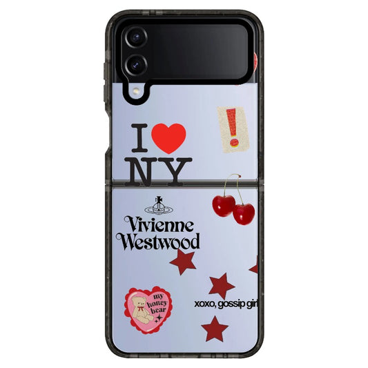 Red NYC case | ‘Downtown girl’ _Samsung Z Flip [1213559]